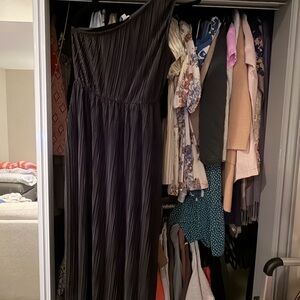 Steve Madden Black Pleated Dress